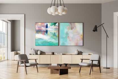 Art Wall (2 Canvas Prints) - Serene Waters #1, Whisper #2