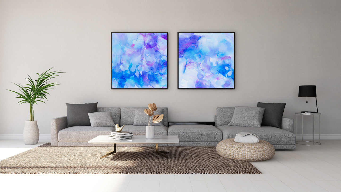 Art Wall (2 Canvas Prints) - Deep Sea Dreams #1, Deep Sea Dreams #2