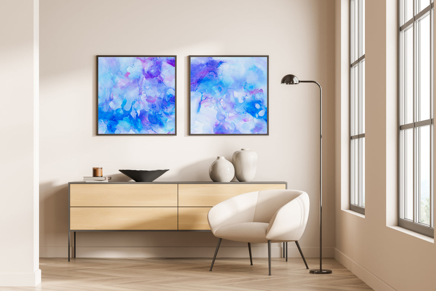 Art Wall (2 Canvas Prints) - Deep Sea Dreams #1, Deep Sea Dreams #2