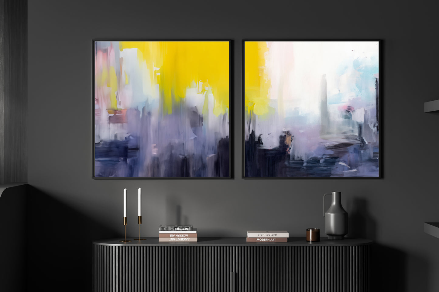 Art Wall (2 Canvas Prints) -  Urban Glow