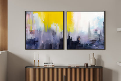 Art Wall (2 Canvas Prints) -  Urban Glow