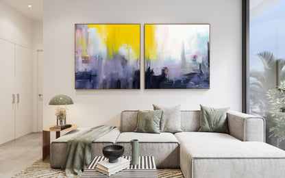 Art Wall (2 Canvas Prints) -  Urban Glow