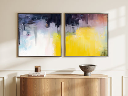 Art Wall (2 Canvas Prints) -  After Rainfall #1, Summershade #2