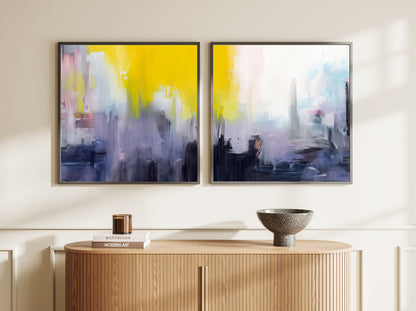 Art Wall (2 Canvas Prints) -  Urban Glow