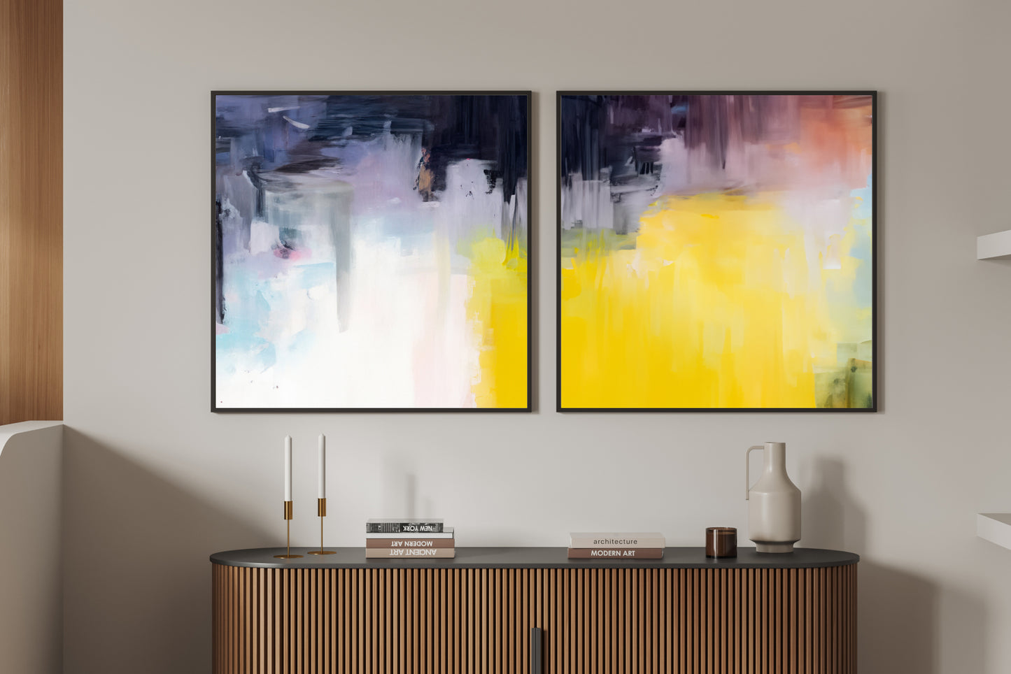 Art Wall (2 Canvas Prints) -  After Rainfall #1, Summershade #2