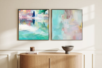 Art Wall (2 Canvas Prints) - Serene Waters #1, Whisper #2